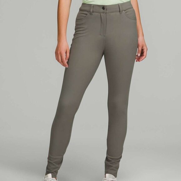 Lululemon City Sleek Slim-Fit 5 Pocket High-Rise Pant - 30 (sz10) Grey Sage - Picture 1 of 7